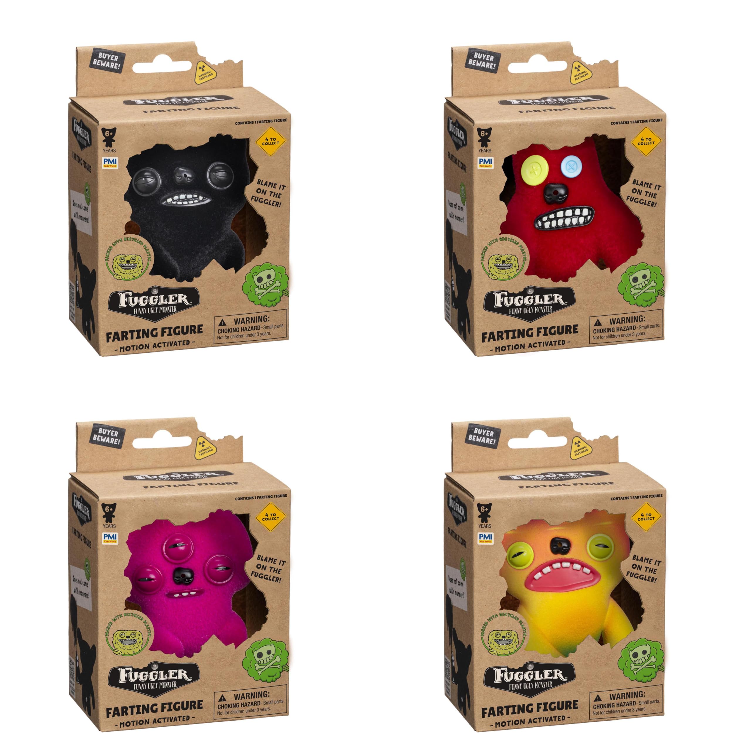 Fuggler Funny Ugly Monster Motion Activated Farting Figure